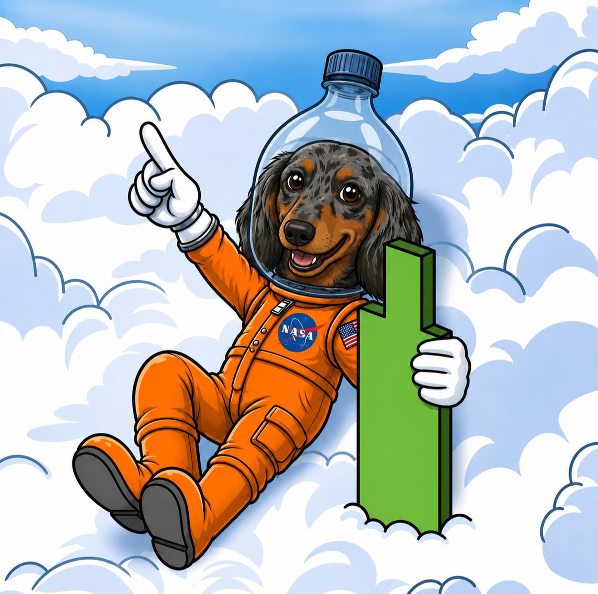 pepthepupdog's tweet photo. The sky is the limit for $PEP https://t.co/oSeNLt5cbE