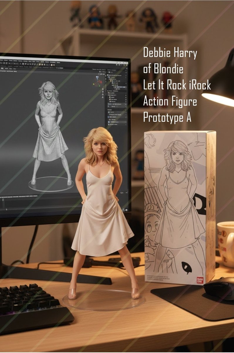 keithjamesharr3's tweet photo. One Way or Another 
I'm gonna find you
 I'm gonna getcha', getcha', getcha'
#LetItRock #iRock action figures
debut #DebbieHarry of #Blondie
Numbered &amp; limited edition of just 1,000 units worldwide. Pictured below is prototype A. It's bound to sell out fast &amp; the mold destroyed. https://t.co/iBkHWkJmvv
