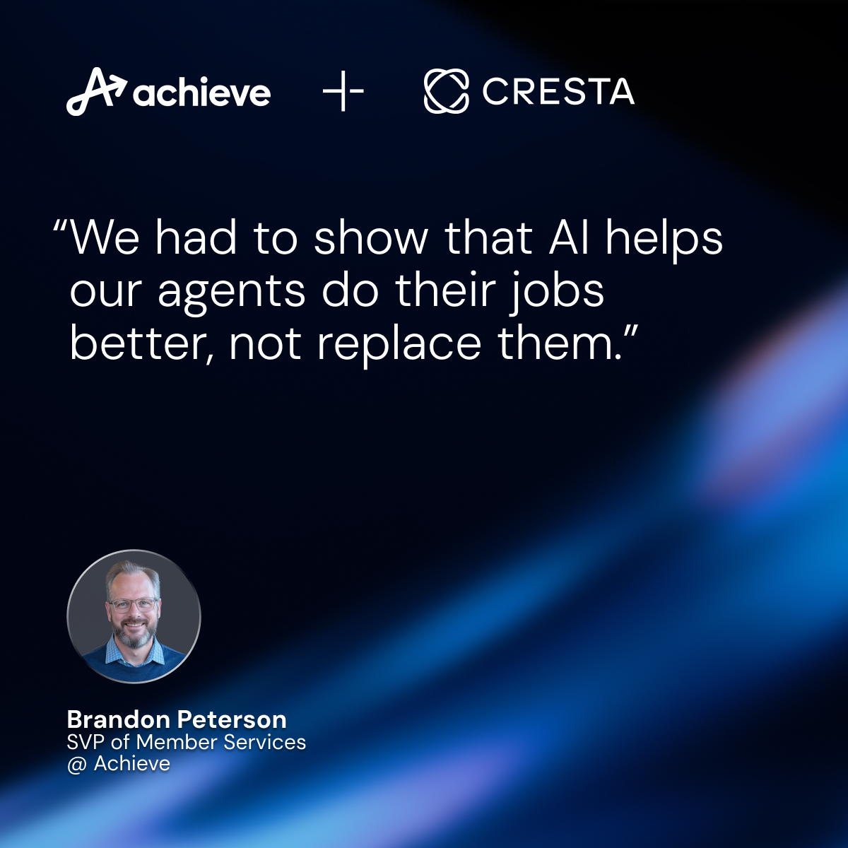 MKnudtsen's tweet photo. Great perspective from the Achieve team on their approach to implementing AI. With @cresta, they’re empowering agents to do their jobs better, which makes a real difference for both teams and customers. https://t.co/hy0aB6rR5z