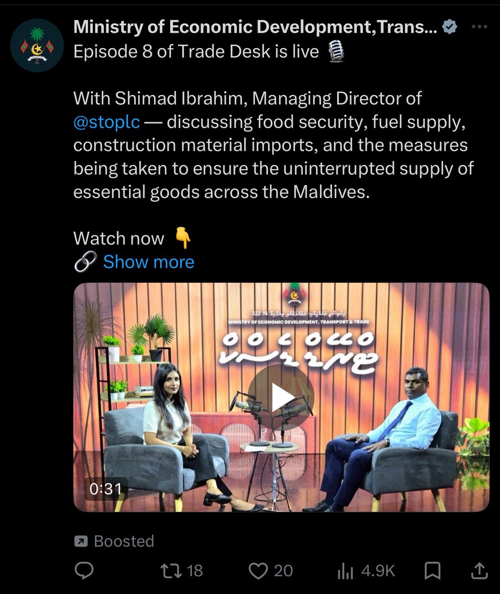 Midhuamsaud's tweet photo. What are we even doing at this point?

Boosting videos with tax money, buying likes and engagements, and fooling the President into believing the public overwhelmingly supports the Gov policies?

Public funds should not be used to artificially inflate the popularity of ministries / officials or policies among locals. 

We seriously need regulations preventing ministries and state institutions from using taxpayers’ money to boost their own content to locals