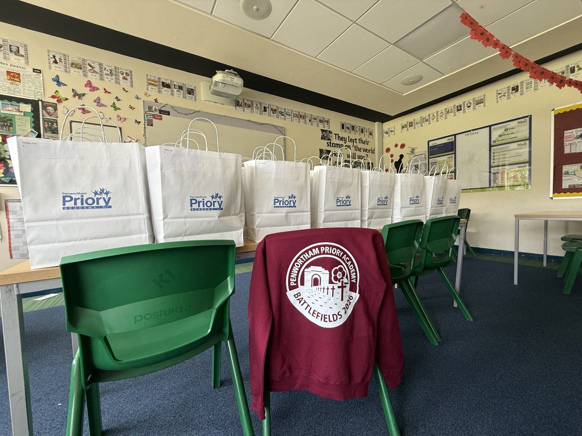 PriorySTC's tweet photo. Hoodies have now been collected and we are officially on a Paris/Belgium trip countdown.

It's an early start next Wednesday, with pupils needing to arrive at school at 5:45am.

Pupils must attend a meeting in HU2 next Tuesday lunch to discuss final arrangements.

Exciting! https://t.co/np4bWLaqHU