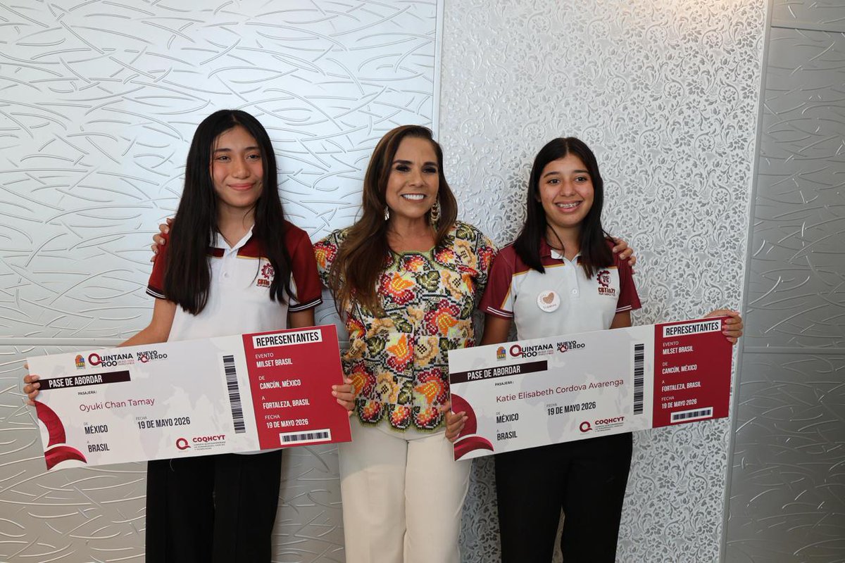 abelardo_m's tweet photo. #QuintanaRoo | 🧪🇲🇽 Estudiantes representarán a México en Brasil con innovador dispensador de medicamentos.
🔗https://t.co/PvOFswscXv https://t.co/1jNzsmyf4c