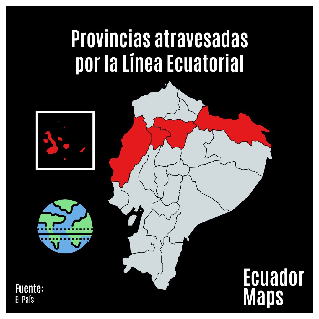 ArtYo0349350's tweet photo. Provincias atravesadas por la Línea Ecuatorial 🇪🇨
#EcuadorMaps #Ecuador #Ecuatorial #Linea #MitaddelMundo #Geo #Mapas #Latitud0 https://t.co/IeE4muDQy4