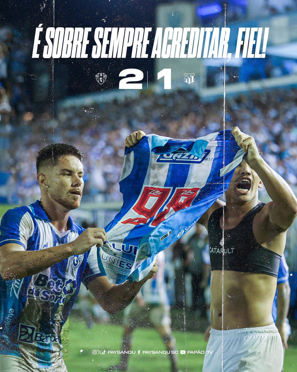 Paysandu's tweet photo. É SOBRE ACREDITAR ATÉ O ÚLTIMO MINUTO!!! 🐺💙

💻 Abraão Silas / Paysandu 

#VamosPaysandu https://t.co/EGLeGUiBs7