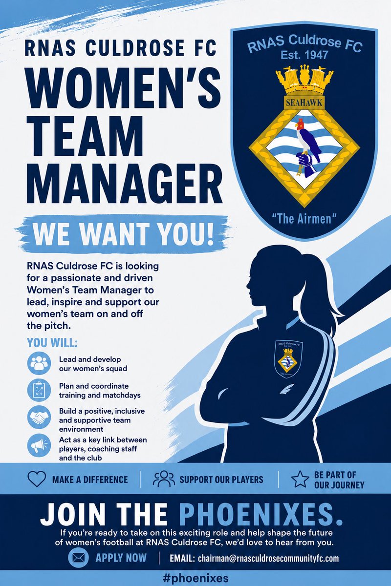 rnasculdrosefc's tweet photo. We are fully committed to rebuilding our Women’s team. We have a full female pathway from Minis to U16s. A wonderful opportunity for a committed coach/manager. @RNASCuldrose @NAVYfit @NavyFootball1 @Cornishfootball @cornwallfa https://t.co/MV79HkdyH9