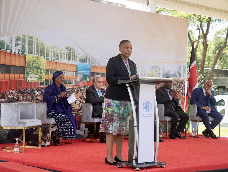 visitunon's tweet photo. Alongside the expansion, construction is underway for new modern green offices and sustainable conference facilities that will increase conference hosting capacity at the @UN complex in Nairobi to approximately 9,000 delegates by 2029. https://t.co/7Ui24Xx7Pf