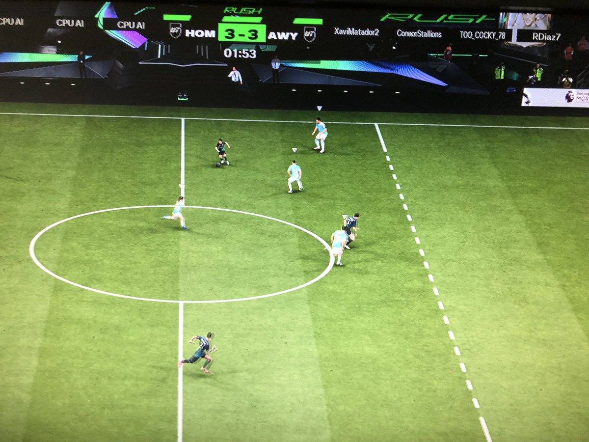 XaviMatador2's tweet photo. @EAHelp @EASFCDirect thanks great game. I’m locked in a weird disconnect. Can’t move my player in rush just has a grey arrow above the avatar. #eafc26 https://t.co/xnF9RKnq2D