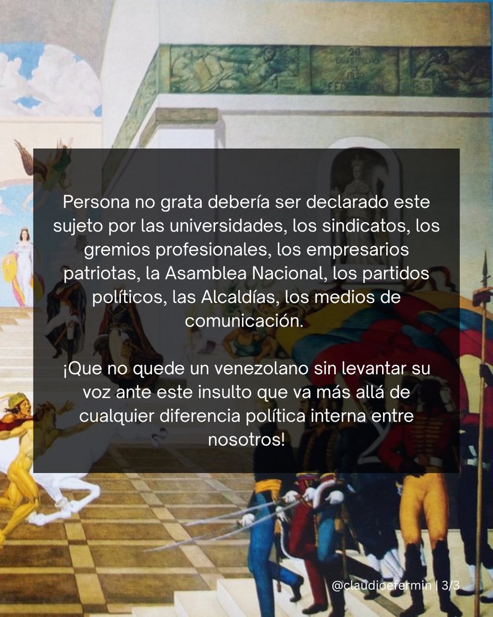 Claudio Fermín tweet media