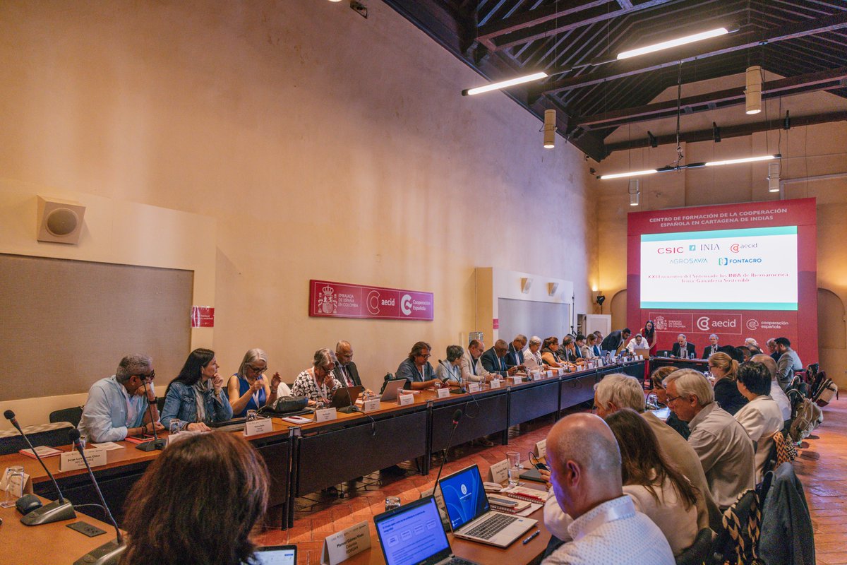 CFCECartagena's tweet photo. Representantes de organismos de Investigación Agraria de Iberoamérica (INIA) de 18 países se reúnen en @CFCECartagena Abordan el impulso social y técnico en la búsqueda de estrategias clave hacia un desarrollo agrario y alimentario sostenibles
✅Programa #Intercoonecta @AECID_es https://t.co/xDOVZRu9ib