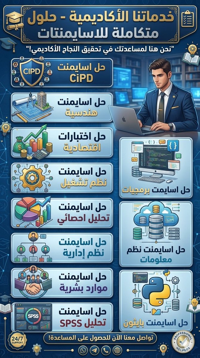 فل مارك رسائل دكتوراة مشاريع تخرج حل واجبات اكسل🌐 tweet media