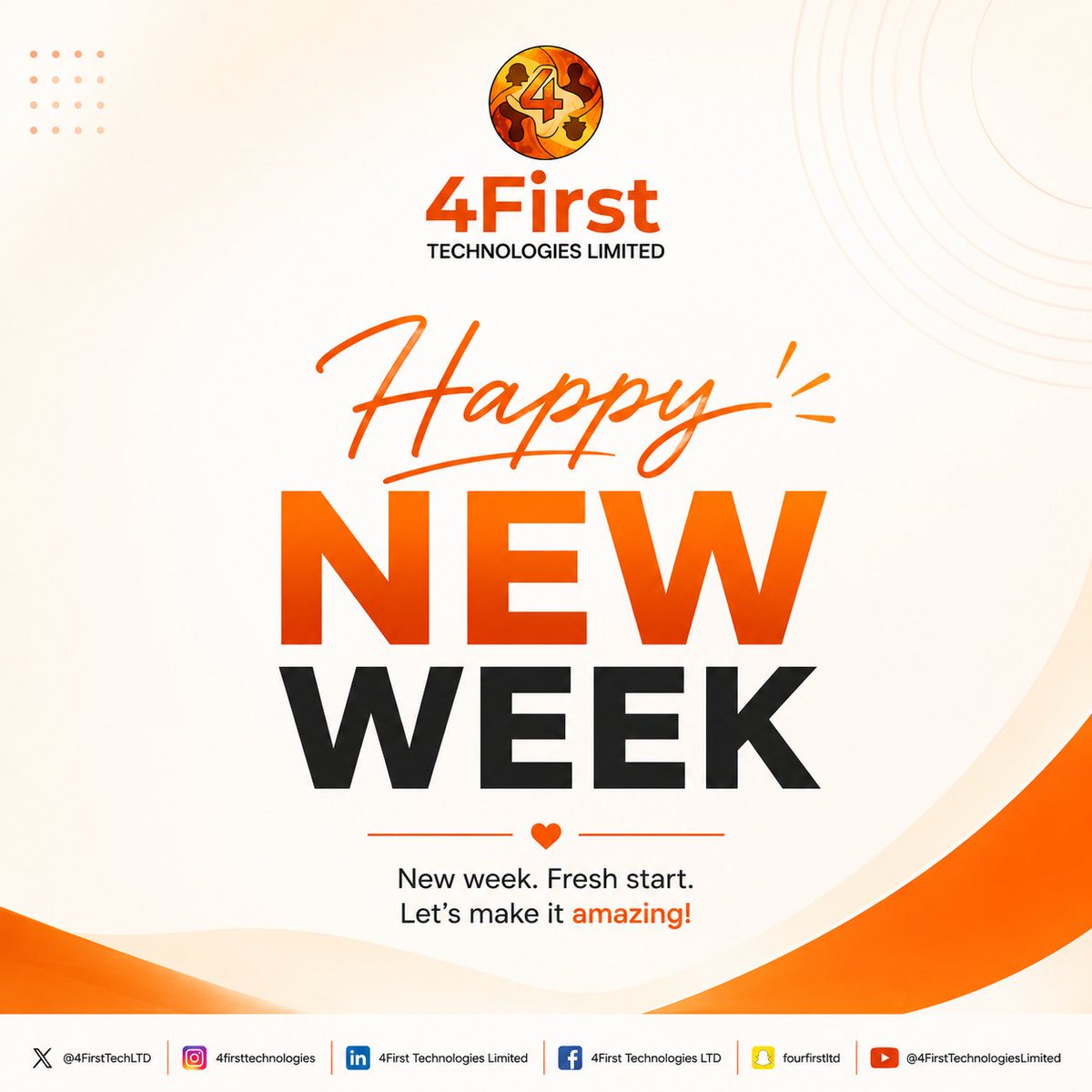 4FirstTechLTD's tweet photo. Happy New Week from 4First. 

#4FirstTechnologies #IoT #KitchenTech #HealthTech #Innovation #SmartHomes #GasMonitoring #NigeriaTech https://t.co/40tlD7kMhi