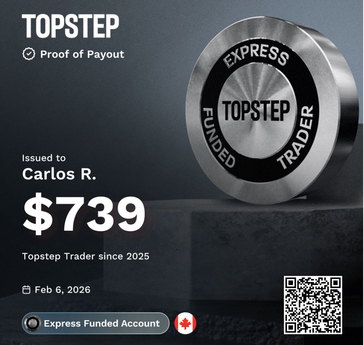 crozalez19's tweet photo. @Topstep is there a way to show lifetime payouts ? https://t.co/CA9yt6SJPQ