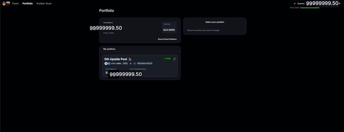 picamo4's tweet photo. Post 5/6
Another key angle: alignment.

Pool managers earn performance fees based on results, while users keep self-custody and can exit whenever they want.

No lockups.
No centralized fund manager.
Transparent smart contract infrastructure. https://t.co/VN9f9neJFY