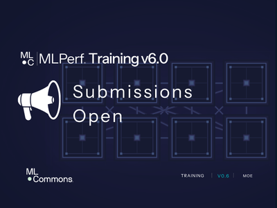 MLCommons's tweet photo. Submissions for MLPerf Training v6.0 are open!
This round brings updates, including the introduction of large-scale MoE pretraining architectures. Benchmarking on a single 8-GPU node or massive cluster, we want your results in this round.
https://t.co/oOA3g6lFut https://t.co/sOVqQIJND6