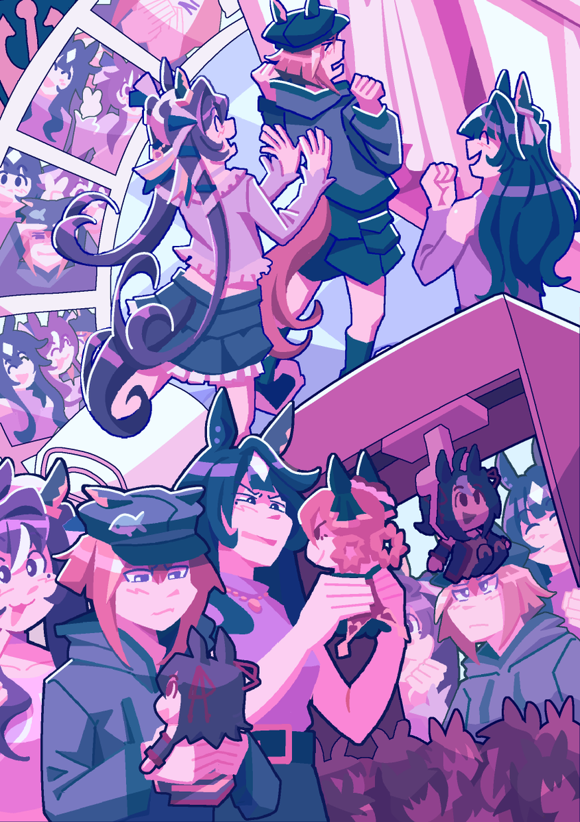 1PetalRoseArt's tweet photo. My piece for @dotzines Uma zine! Had a lot of fun drawing these three :3 #umamusume #ウマ娘 https://t.co/kP8zqDbg9x