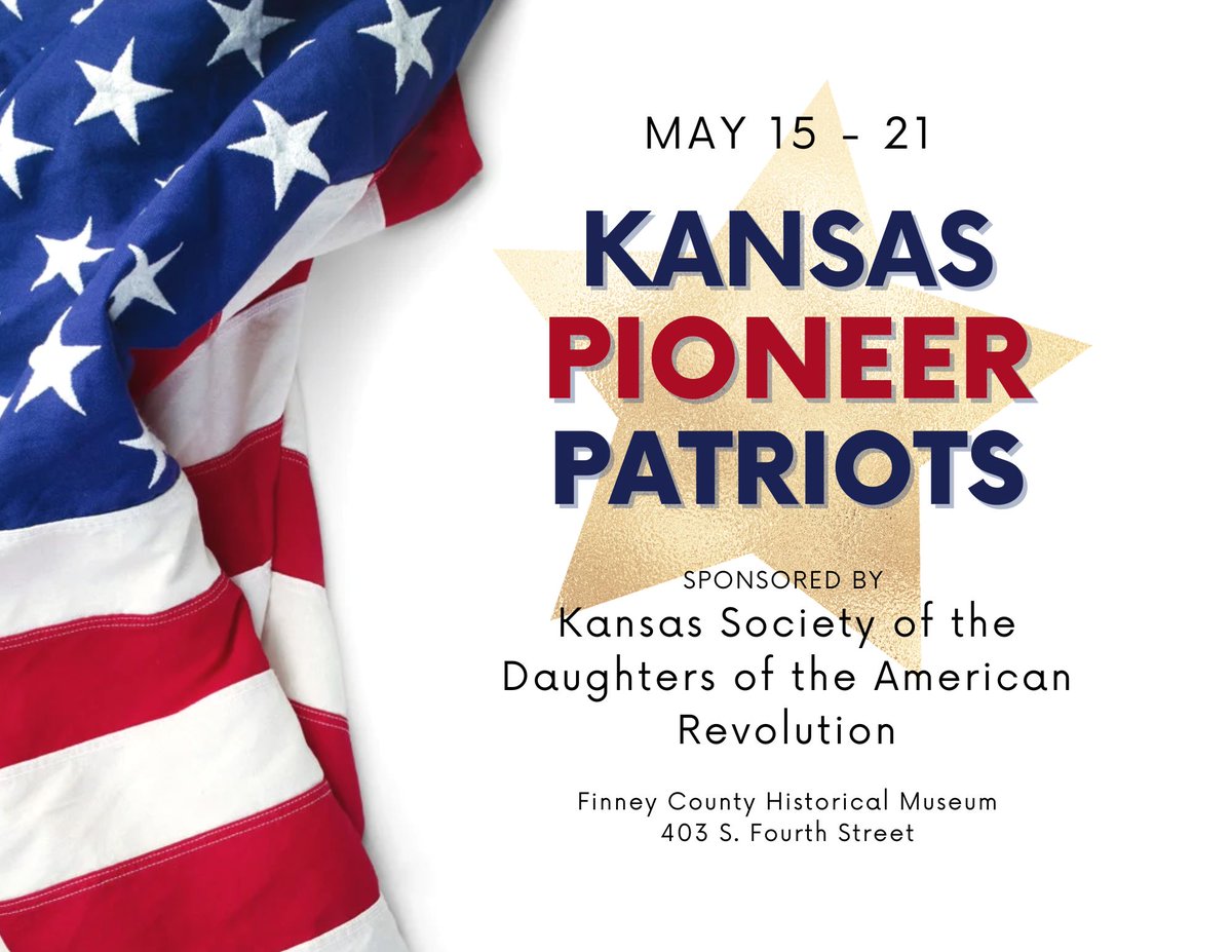 GCGreater's tweet photo. Finney County Musuem to host Kansas Pioneer Patriots exhibit
https://t.co/WUMlRPAOlo https://t.co/qs7LJUgVDR
