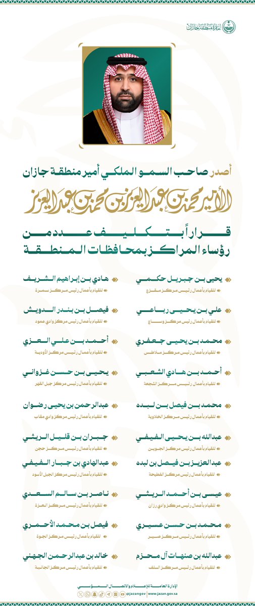 إمارة منطقة جازان tweet media