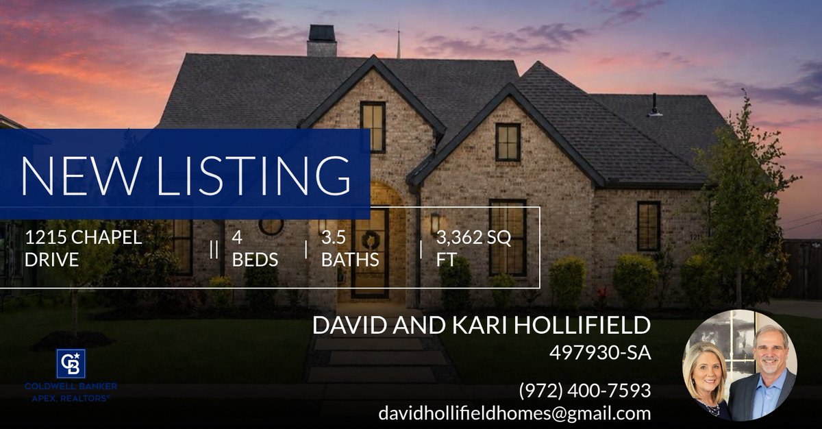 yourDFWrealtar's tweet photo. 📍 New Listing 📍 Take a look at this fantastic new property that just hit the market located at 1215 Chapel Drive in Rockwall. Reach out here or at (972) 400-7593 for more information!

Listed by Evan Matteson

For Everything Real... https://t.co/gSla7gIvrk https://t.co/OMTrrRKEBR