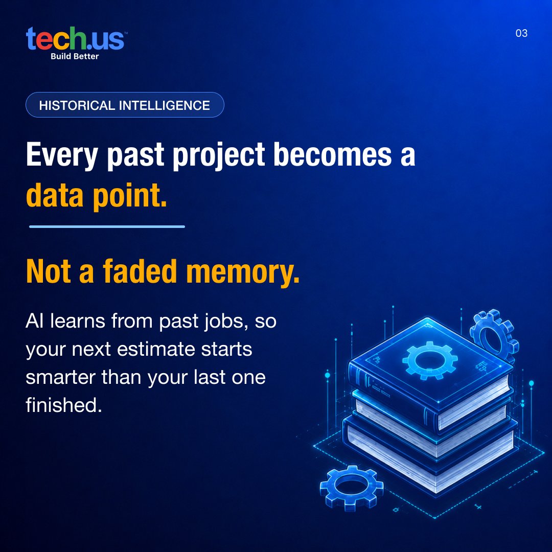 techdotus's tweet photo. The bigger opportunity is using AI to improve the quality of estimation decisions before errors become expensive downstream.

Swipe left to explore 4 practical ways AI can improve project estimations in preconstruction. 

#Preconstruction #ConstructionAI  #TechdotUs https://t.co/iOjxll4jNK
