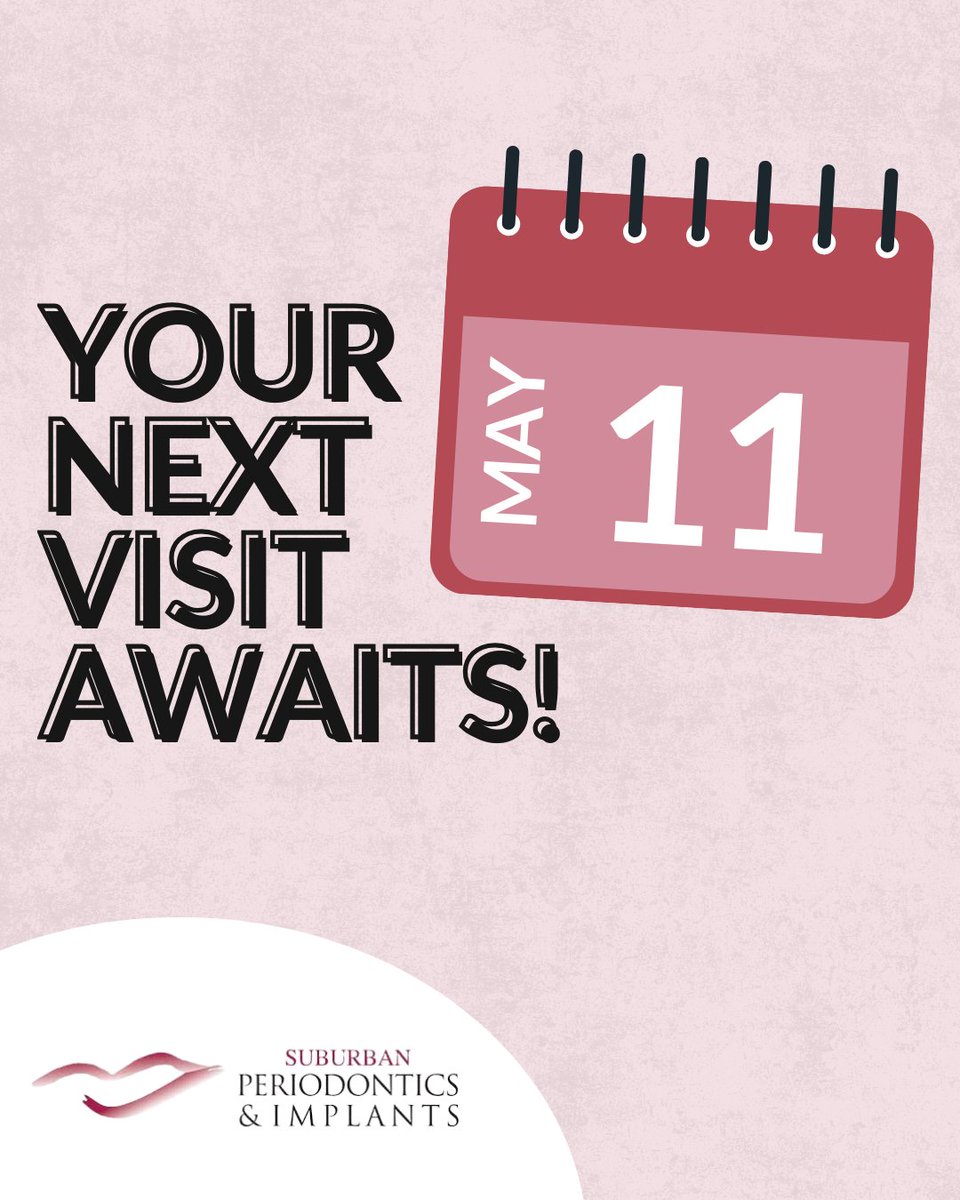 SuburbanPerio's tweet photo. Don’t put off your next periodontal visit any longer! Appointments are available with our caring and welcoming team. To schedule your next cleaning or exam, give us a call today: (973) 467-5567 https://t.co/KnOlwMQk2m