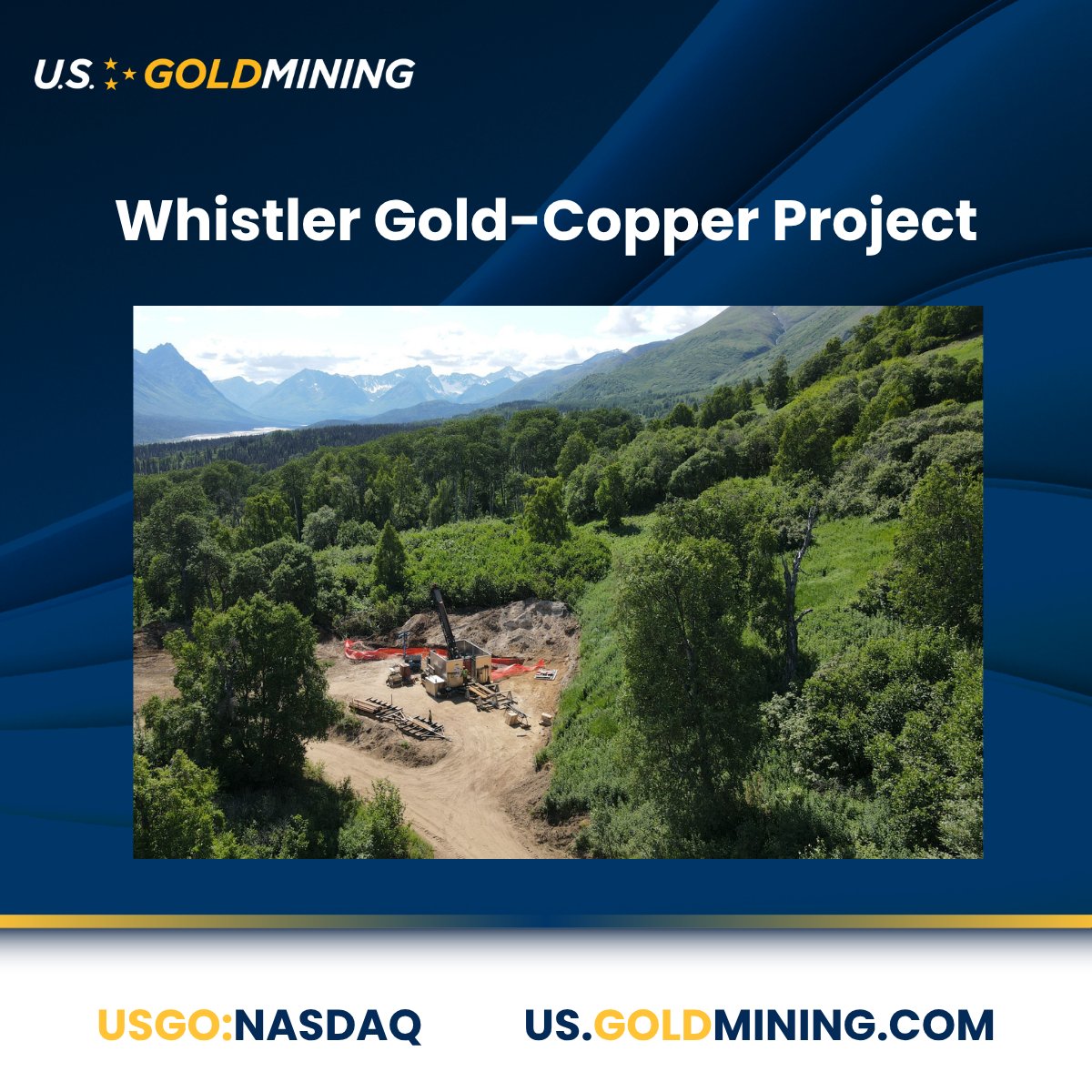 USGoldmining's tweet photo. ⛏️ U.S. GoldMining is advancing the 100%-owned Whistler Gold-Copper Project in Alaska, a district-scale asset with multiple deposits and strong long-term development potential.

Learn more on our website: https://t.co/saWZADWY7L

NASDAQ: $USGO https://t.co/GAT71YUoxP