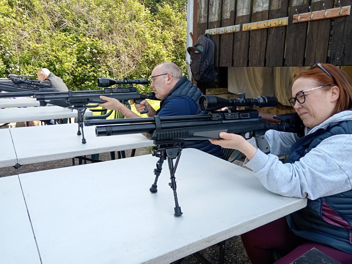 GunBuck's tweet photo. Sunday, May 10, 2026: Another enjoyable day at the range, with lots of laughter and good humour that didn't stop excellent shooting. Excellent groups were once again accomplished by all of the rookie shooters thanks to the pleasant weather. https://t.co/OhnEBRNShp
