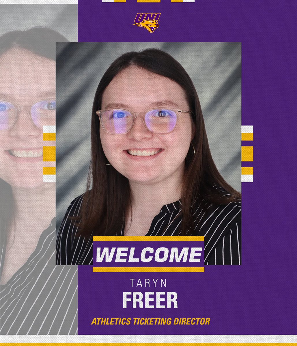 UNIAthletics's tweet photo. Panthers welcome Taryn Freer at Athletics Ticketing Director 🎟️ 

📰 https://t.co/4XWFemwsFE

#EverLoyal | #LegacyEra https://t.co/OK7d8MIr5W