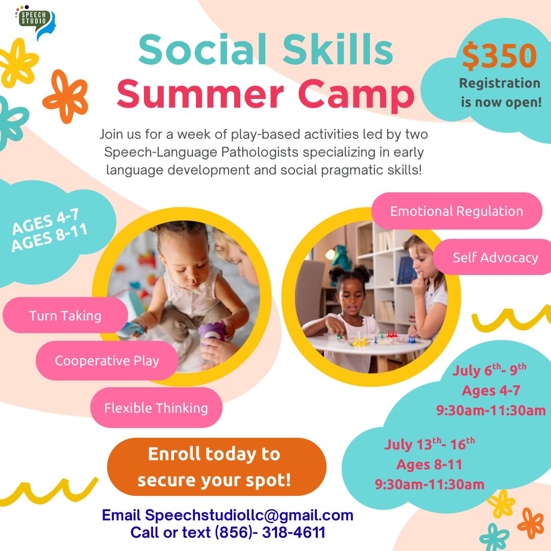 glotwp's tweet photo. Check out the exciting summer camps and programs offered by Speech Studio LLC and see what’s in store this summer! https://t.co/xpLKNZEw5C