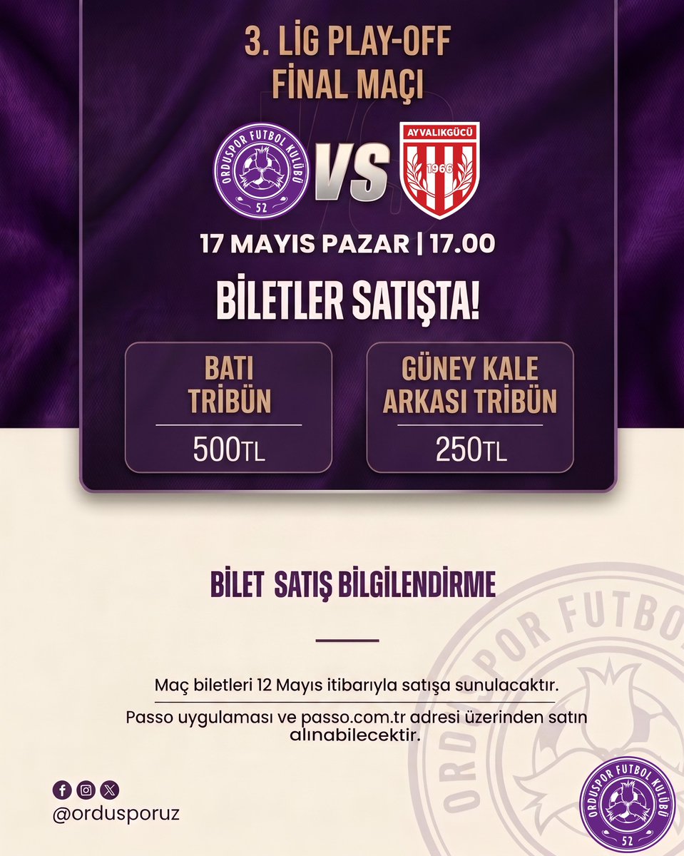 52 Orduspor Futbol Kulübü tweet media