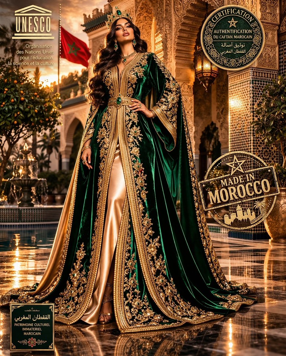 sali_shine's tweet photo. @KarimnajiKarim @VaJinPremier Subblissime 😍😍😍 Le Caftan marocain c'est l'ornement par excellence de la féminité à la marocaine.
#unesco
#ompi
#ompic
#luxe https://t.co/57eB7fHsYc