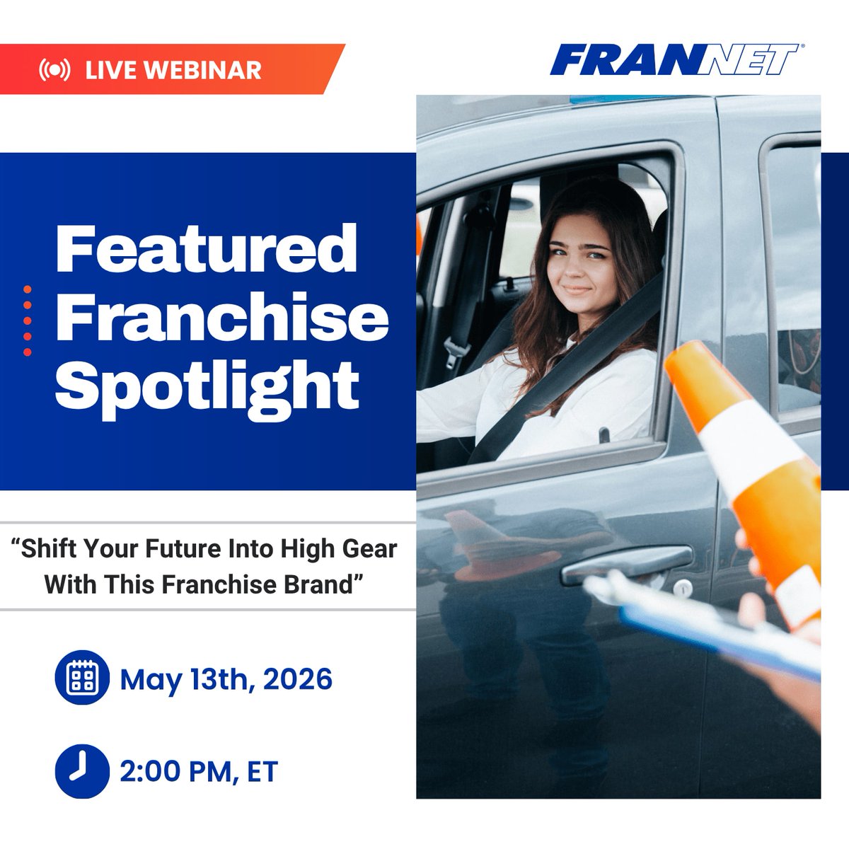 FranNetHouston's tweet photo. Ready to put your future in high gear? 🏎️

Join us for a live event on Wednesday, May 13th at 2:00 pm ET to discover a franchise model built for scalable growth in a high-demand industry.
Register https://t.co/brq50gUyXc https://t.co/N7J3ajR4TI