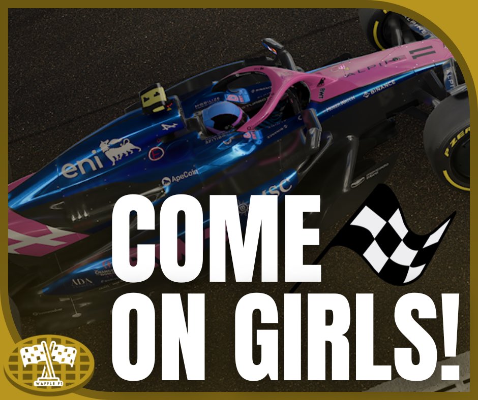 WaffleF1WC's tweet photo. We are delighted to announce our brand new “COME ON GIRLS” initiative 🙋‍♀️

We are committed to empowering women in motorsport, and this brand new initiative allows us to strengthen our commitments to females in Waffle F1 and beyond! ✊

#WaffleF1🧇 https://t.co/t9htfAO5jO