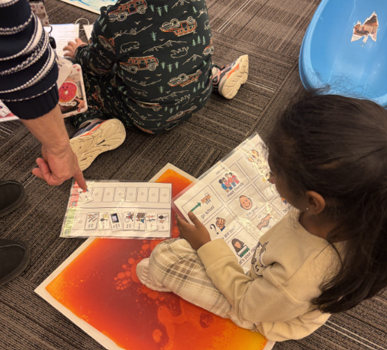 BHNSpecEd's tweet photo. Adapted book clubs aren’t about simplifying stories. They’re about expanding access. When we use AAC, visuals &amp; partner-supported communication, EVERY voice is part of the conversation. 💬📚 #AccessChangesEverything #AAC #InclusiveLiteracy https://t.co/SL51Jqmht0