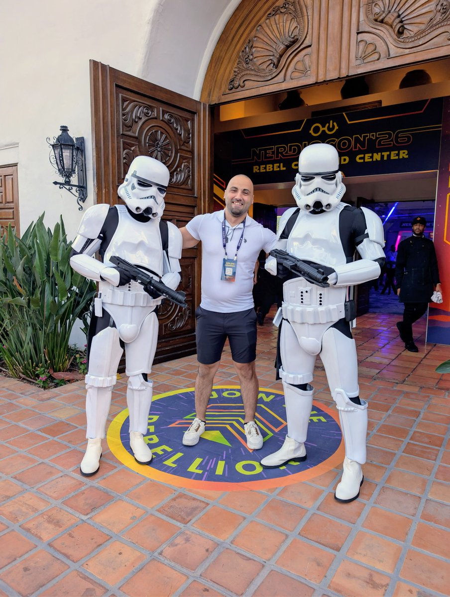 LMTtechnology's tweet photo. LMT’s Jon O’Neil ran into a couple of Stormtroopers at #NerdioCon2026 🚀

But our mission stays the same: continuously learning, improving, and delivering stronger IT, cybersecurity, and service excellence for our clients. ⚡

#ManagedITServices #Cybersecurity #ITLeadership https://t.co/1ukne74ERj