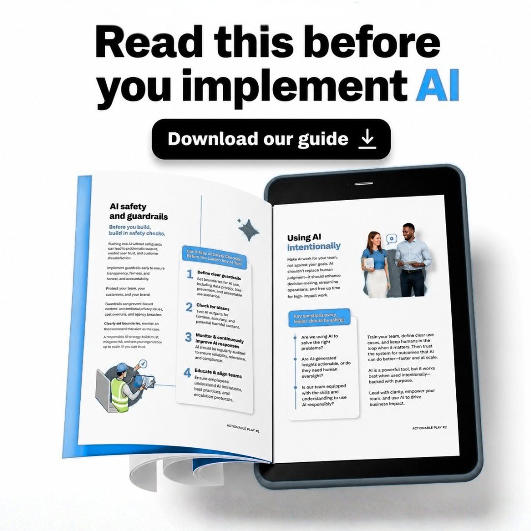 Tech7Partners's tweet photo. AI is already finding its way into everyday business operations.

A lot of companies are still working through the basics: where it helps, and where it creates risk.

We put together a practical guide for business leaders navigating those conversations.

https://t.co/x5l3DUSe4F https://t.co/aiKL8B4FsB