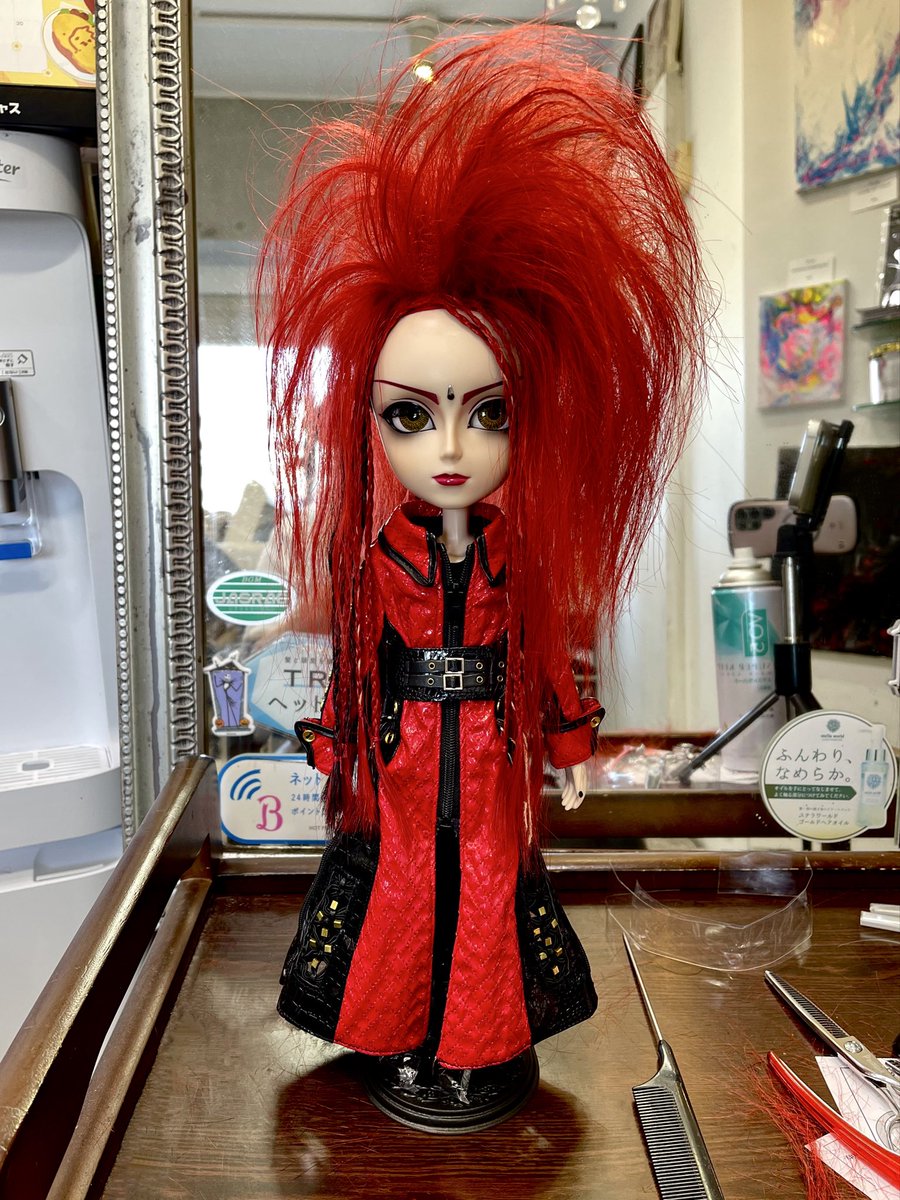 お客様のテヤンドールの ヘアセットをさせていただきました X JAPAN