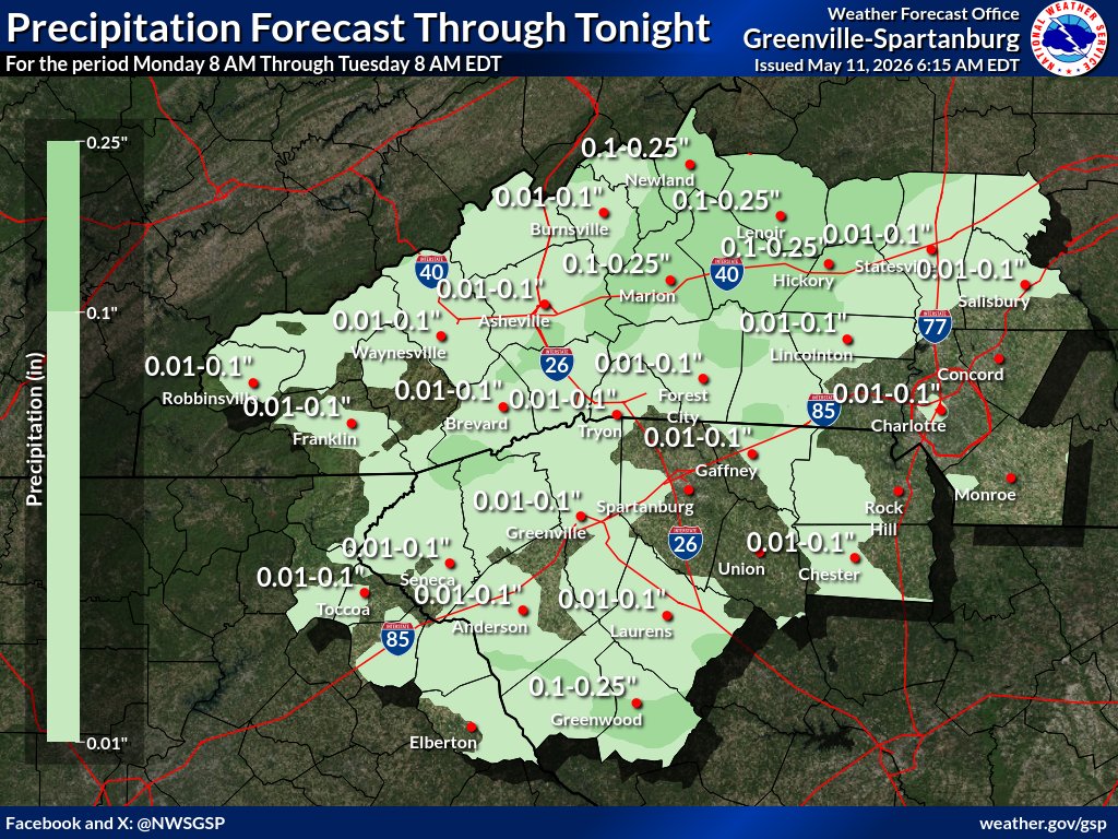 NWS GSP tweet media