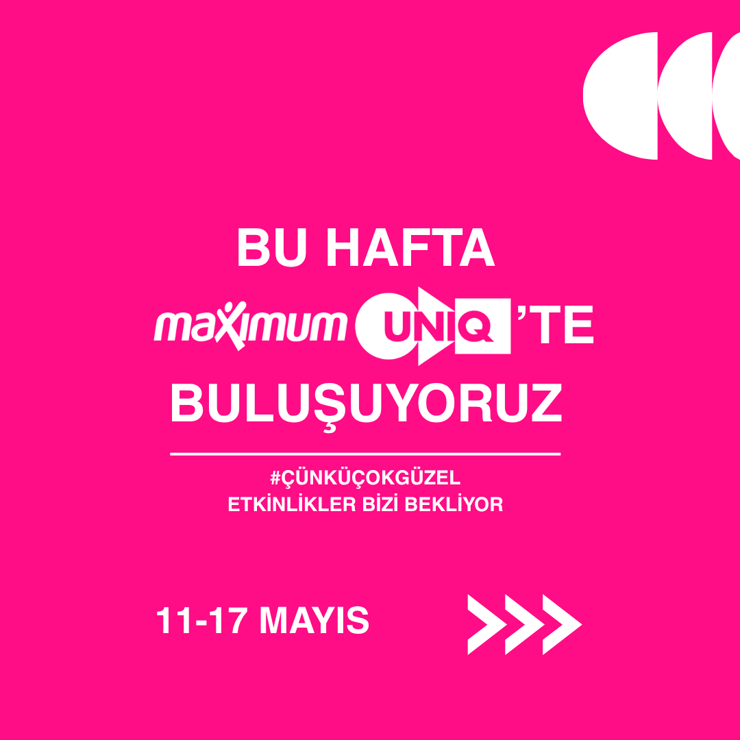maximumuniq's tweet photo. Maximum Uniq’te bu hafta seni neler bekliyor? 👀

Hemen yerini ayırt, eğlenceye dahil ol! 🎟️ #MaximumUniq #ÇünküÇokGüzel

Biletler:
Biletix👉 https://t.co/NbXJfD7Fih
Passo👉 https://t.co/5BZLrDew7a
İş Bankası kredi kartlarına %10, Privia Black ve Maximiles Black’e %20 geri kazanım.