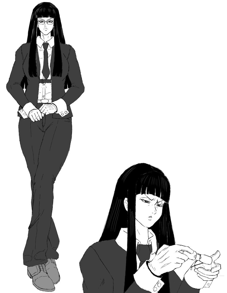 Shaolin503's tweet photo. OC drawing, hisako https://t.co/gVqAzy6rrs