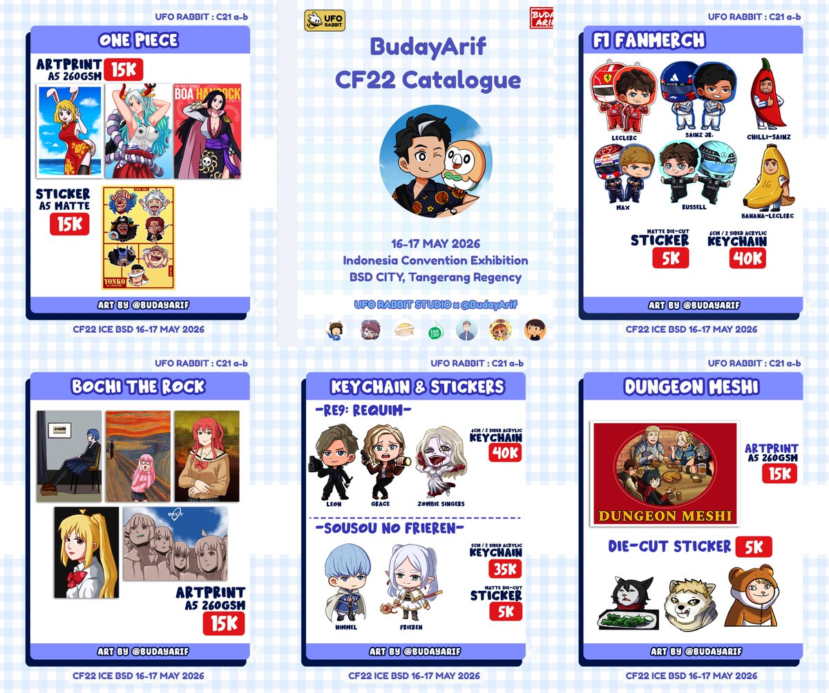 budayarif's tweet photo. After Pre-Order Closed, Here's My CF22 Catalogue for OTS⚡
The product stocks are limited, so please visit our Circle Space on C21ab on Both Days~

🩷 &amp; 🔃are appreciated  #CF22catalogue #comifuro22 https://t.co/YJeuFEMPUH