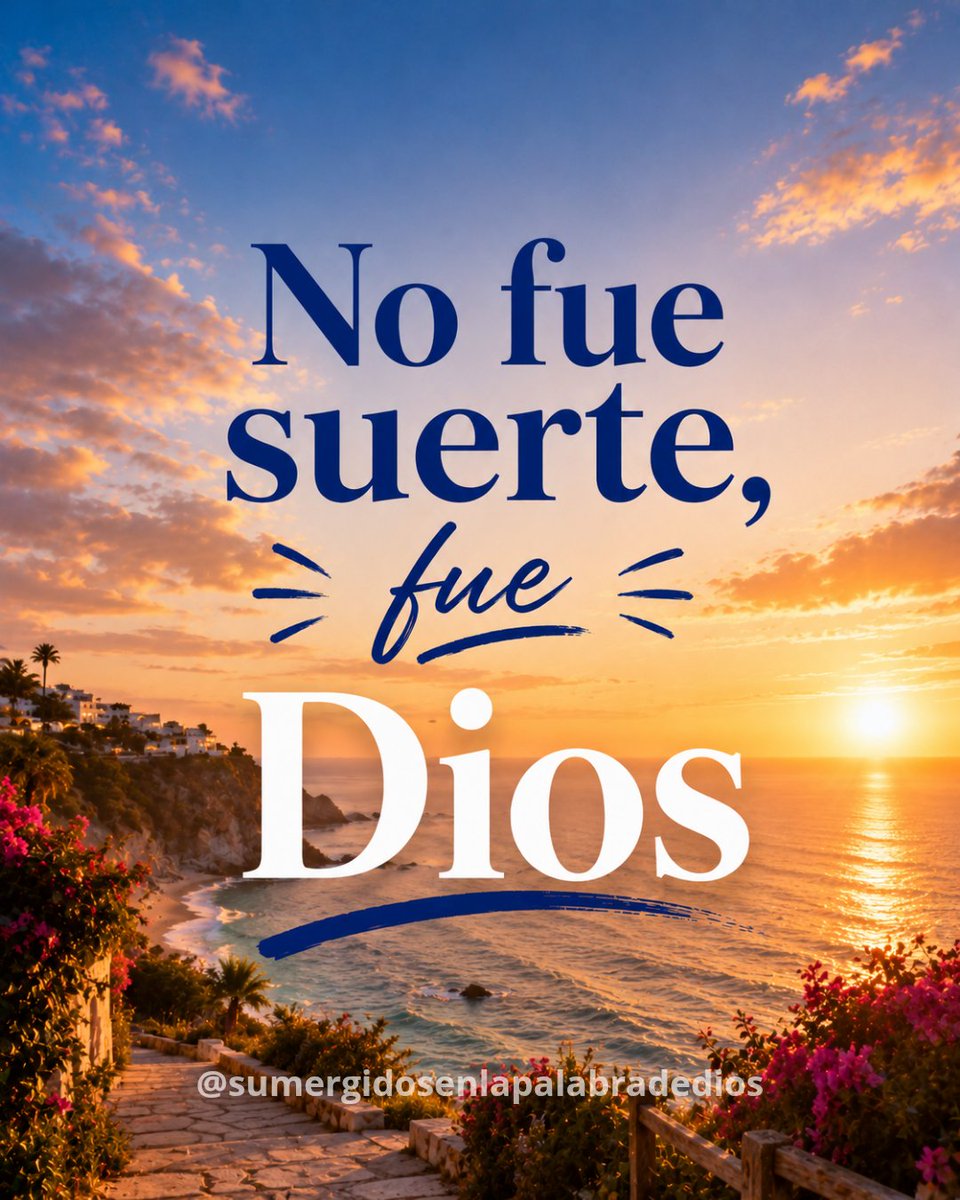SumergidosPDios's tweet photo. No fue suerte.

Fue Dios cuidándote cuando no entendías nada, abriendo puertas que parecían cerradas y sosteniéndote en silencio aun en los días más difíciles. https://t.co/P3tqaRPMYZ