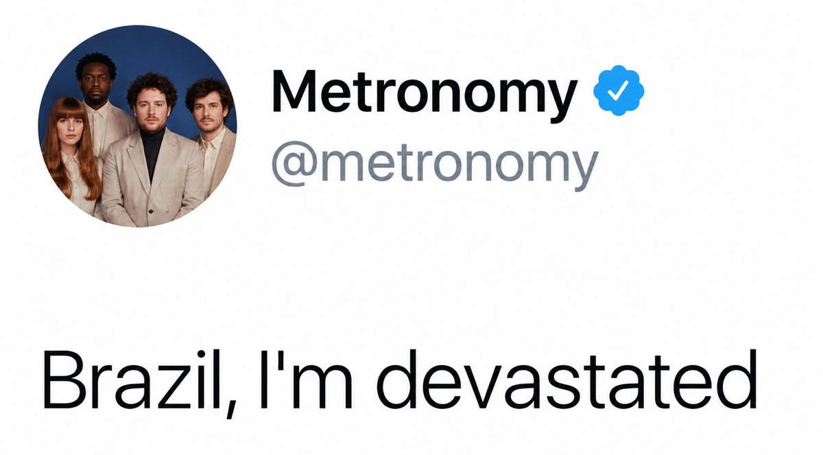 metronomybr's tweet photo. 😭 Não foi dessa vez.... a banda não foi anunciada no Primavera Sound São Paulo 2026 😭 https://t.co/TQXE7ENxUd