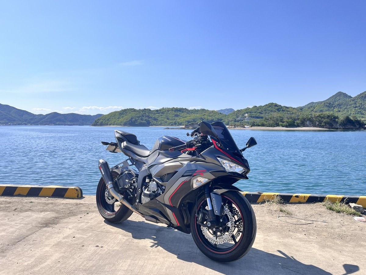 ソロツー in生口島 #kawasaki #ninja #zx6r #しまなみドルチェ