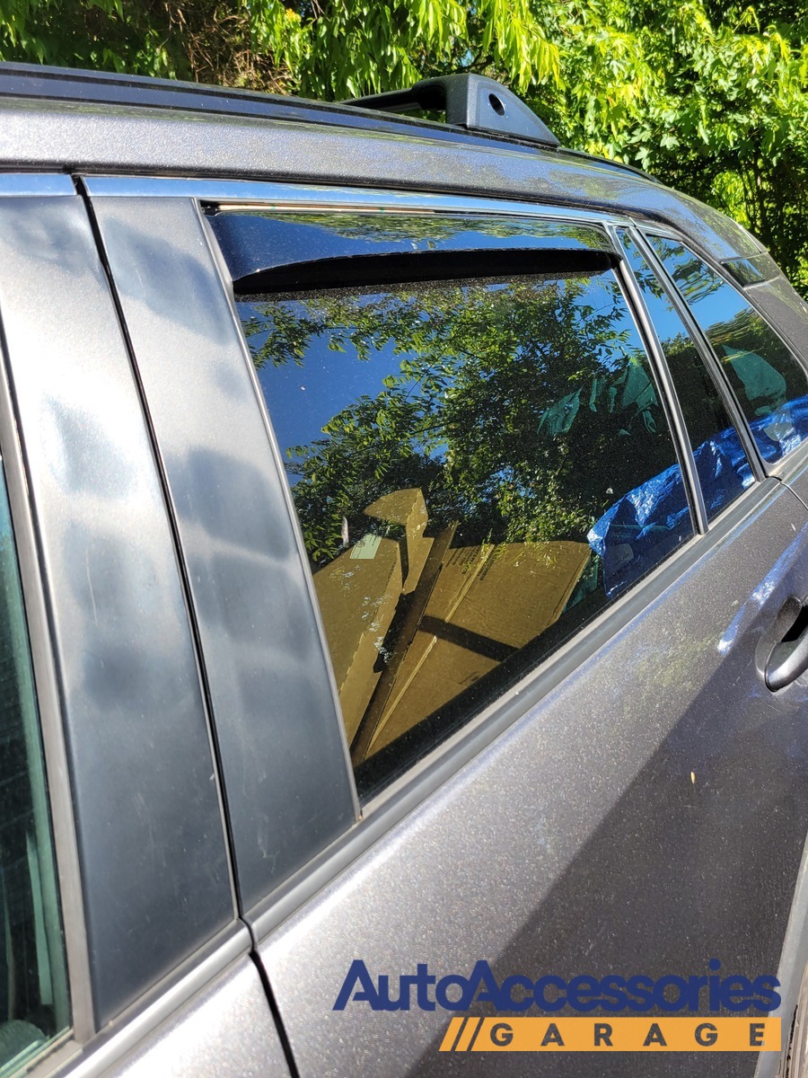 AAGarage's tweet photo. "The deflectors fit perfectly. They were easy to install. They had a great set of complete directions." - WeatherTech Window Deflector from Virginia on her new WeatherTech Window Deflector #ToyotaRAV4 https://t.co/8BOJmuSKkP