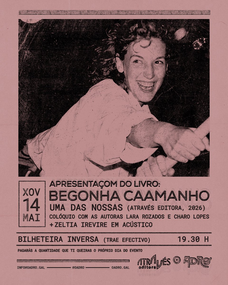 pglingua's tweet photo. Lançamento do livro Begonha Caamanho, no Morraço https://t.co/m6hDGQt8Dw https://t.co/ODOjaRJvAq