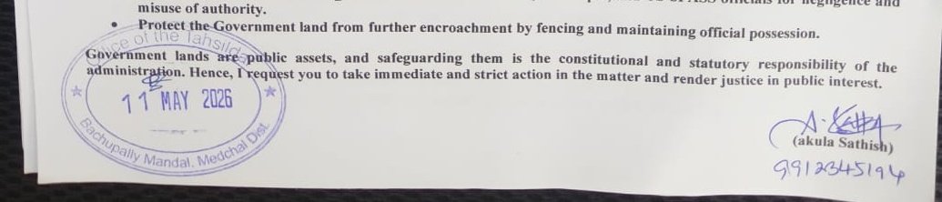 akula_bjp's tweet photo. In Nizampet, Sy No 233/1&amp;3, occupying an acre of govt land,big construction without permissions, regarding 2 officers purchasing land &amp; illegal permissions on govt lands,an investigation should be conducted.@TelanganaCMO @Comm_HYDRAA @MC_Cyberabad @Collector_MDL @tahsildhar1 https://t.co/2Rk5AYzrPJ