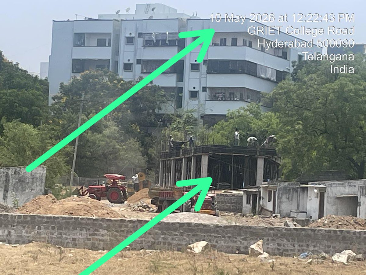 akula_bjp's tweet photo. In Nizampet, Sy No 233/1&amp;3, occupying an acre of govt land,big construction without permissions, regarding 2 officers purchasing land &amp; illegal permissions on govt lands,an investigation should be conducted.@TelanganaCMO @Comm_HYDRAA @MC_Cyberabad @Collector_MDL @tahsildhar1 https://t.co/2Rk5AYzrPJ