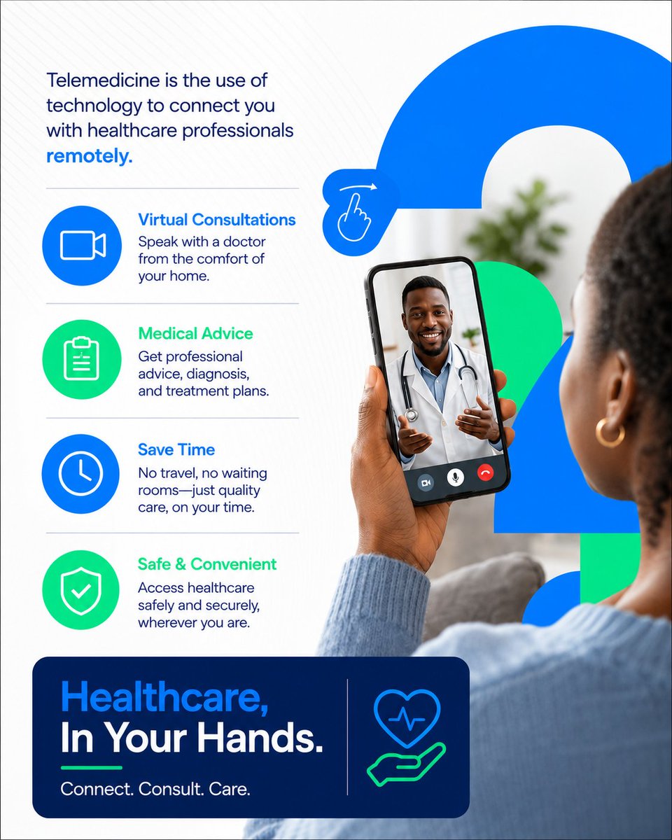 ExcelhealthAfri's tweet photo. Millions of people have lost their lives simply because help didn’t come early enough. 💔

That’s why Excel Health Africa is launching a smarter, faster, and more human way to access care. 🩺📲

#ExcelHealthAfrica #Telemedicine #DigitalHealth #HealthcareAccess https://t.co/a7fBxvvgQP