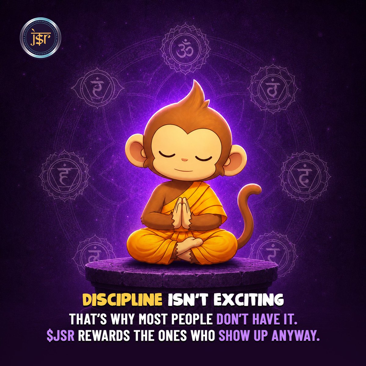 JSR_Coin's tweet photo. ✨Discipline is boring. That’s exactly why it works! 

Most people chase excitement.
The few who stay consistent build the future.

Show up. Chant. Earn. Repeat 🕉️ https://t.co/JyNt15OxjV