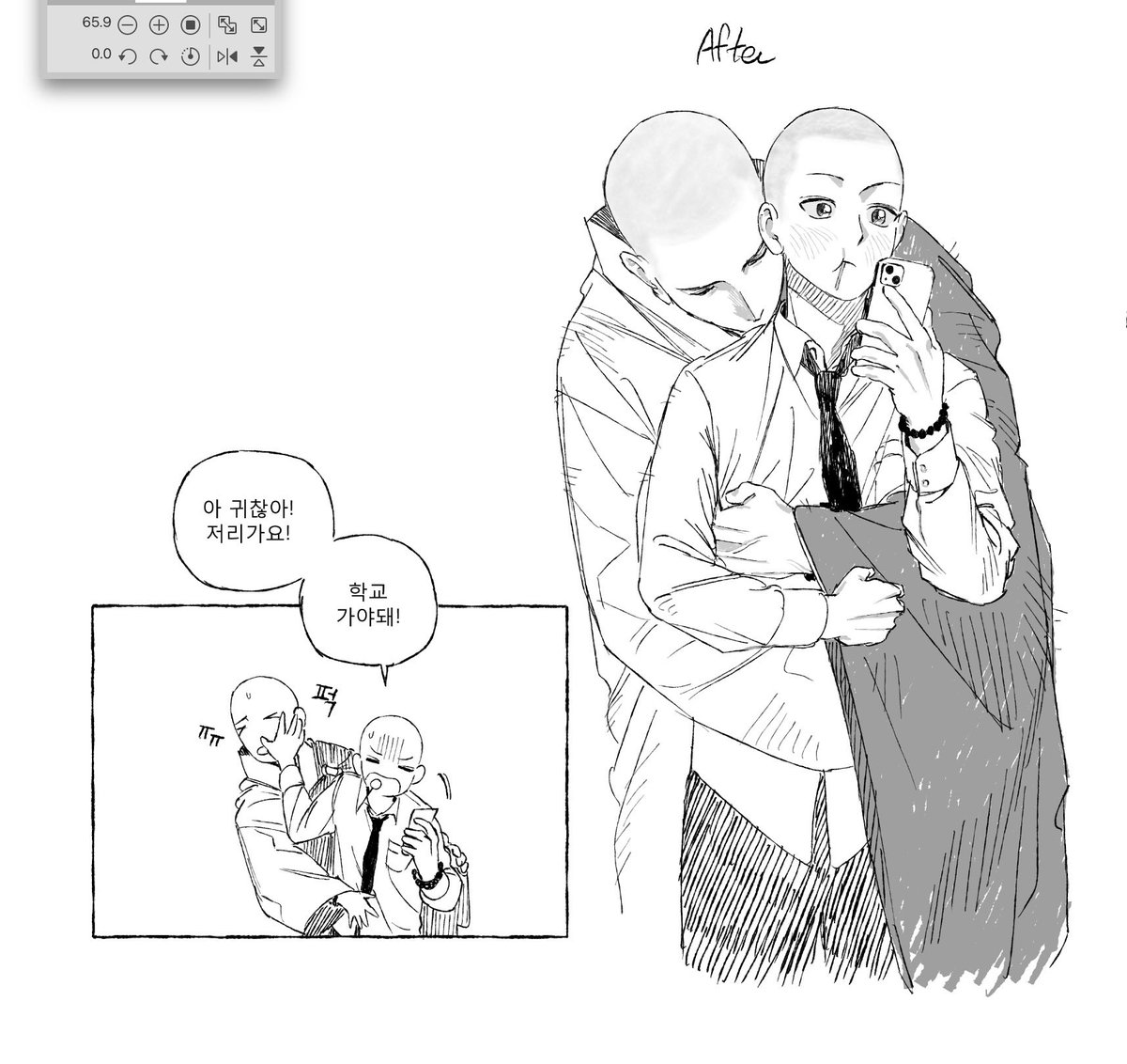 Sam0io's tweet photo. 비포에프터 https://t.co/JuossMBTiZ